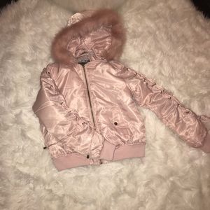 Brand NEW Kensie Lace Up Bomber Jacket